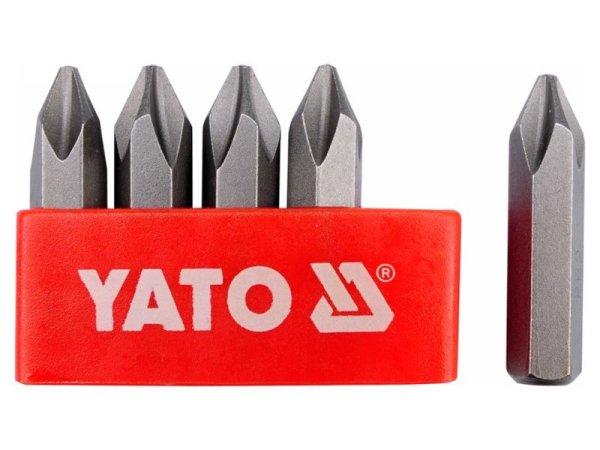 YATO Bithegy készlet 5 részes PH2 36 mm (YT-2800, YT-2801 behajtóhoz) CrV
