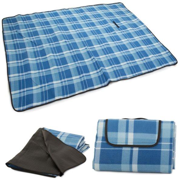 Összehajtható vízálló piknik takaró 150 x 200cm (kék)