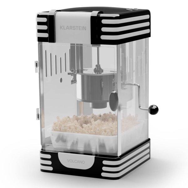 Klarstein Volcano, popcorn készítő, 300 W, 60 g/4 perc, rozsdamentes acél
edény, retro kialakítás