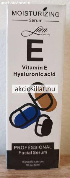 Lora Vitamin E Hialuronic Acid Serum E-vitaminos Hialuronsavas Arcszérum 30ml