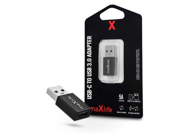 Maxlife USB Type-C - USB adapter - Maxlife USB-C To USB 3.0 Adapter - 5A -
fekete