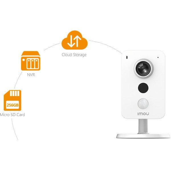 Imou IP wifi csempekamera - Cube (4MP, 2,8mm, H265, IR10m, Mikrofon,
Hangszóró, microSD, DC12V1A)