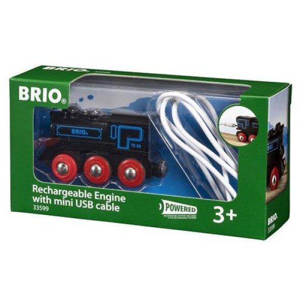 Brio 33599 Elemes mozdony USB kábellel