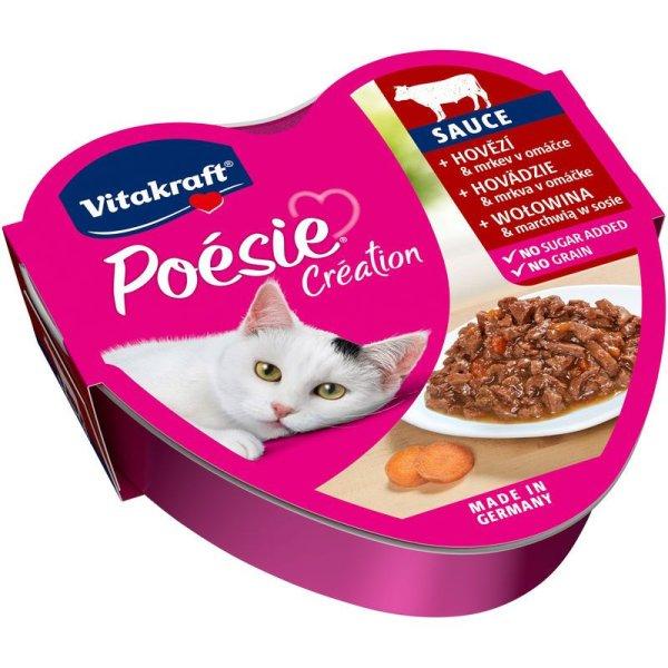 Vitakraft Poésie Macska Alutál Marha & Sárgarépa 85g