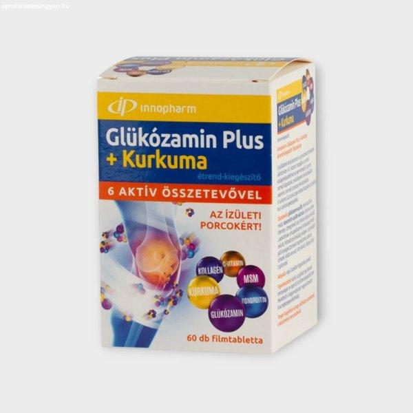 Innopharm Glükozamin Plus+kurkuma étrend-kiegészítő filmtabletta 60x