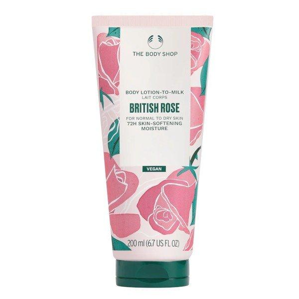 The Body Shop Testápoló tej normál és száraz
bőrre British Rose (Body Lotion) 200 ml