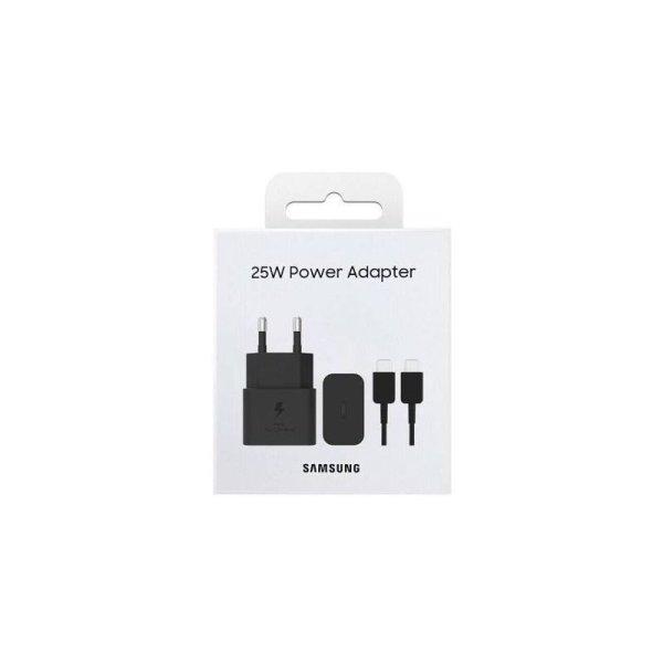 BLISZTERES Samsung EP-T2510XBEGEU gyári hálózati fekete gyorstöltő 25W
Type-C - Type-C adatkábellel