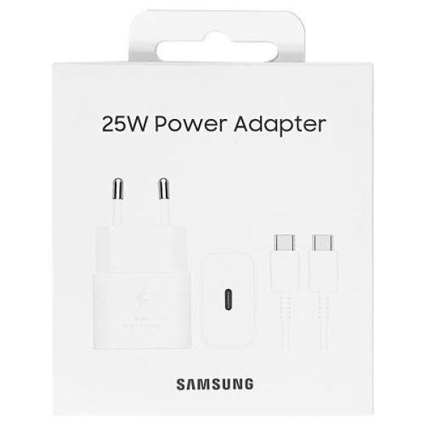 BLISZTERES Samsung EP-T2510XWEGEU gyári hálózati fehér gyorstöltő 25W
Type-C - Type-C adatkábellel