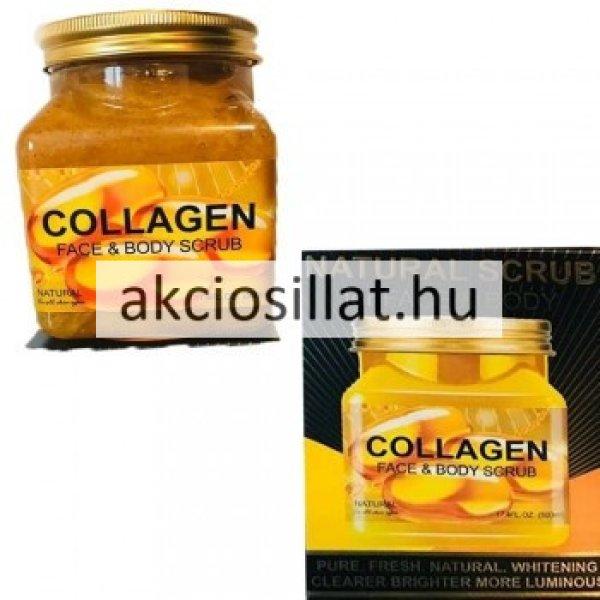 Wokali Natural Scrub Collagen Kollagénes Arc és Testradír 500ml