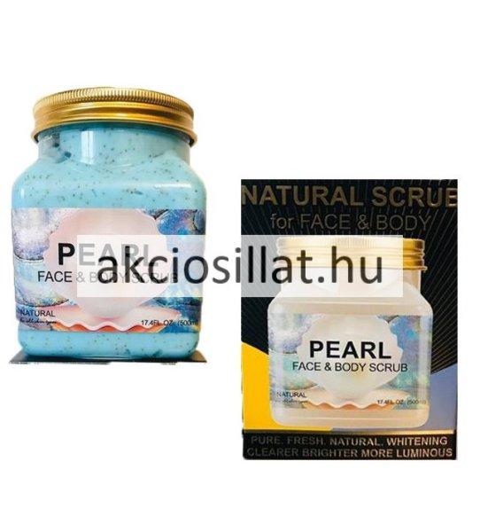 Wokali Natural Scrub Pearl Igazgyöngy Kivonatos Arc és Testradír 500ml