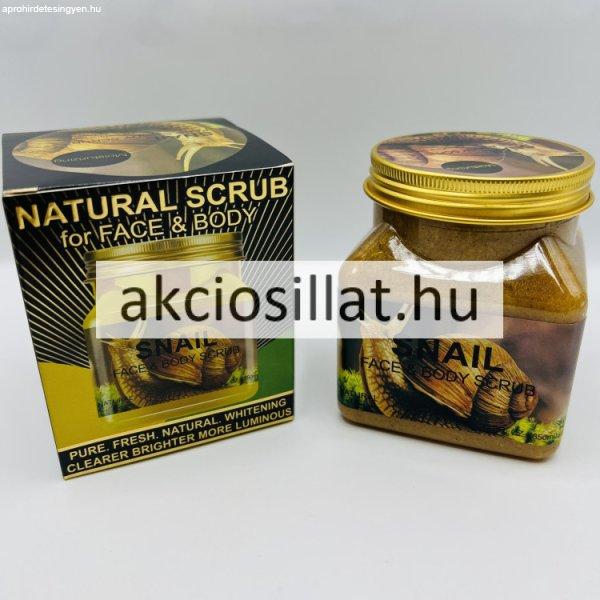 Wokali Natural Scrub Snail Csiga Kivonatos Arc és Testradír 500ml