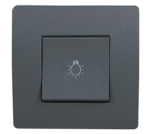 EL BASIC TG112A PUSH BUTTON SWITCH GRAPHITE-OLD