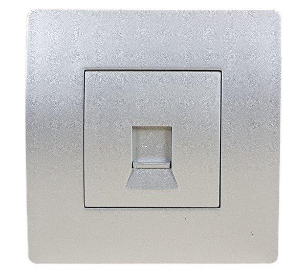 EL BASIC TZ112 COMPUTER LINE SOCKET SILVER GREY-OL