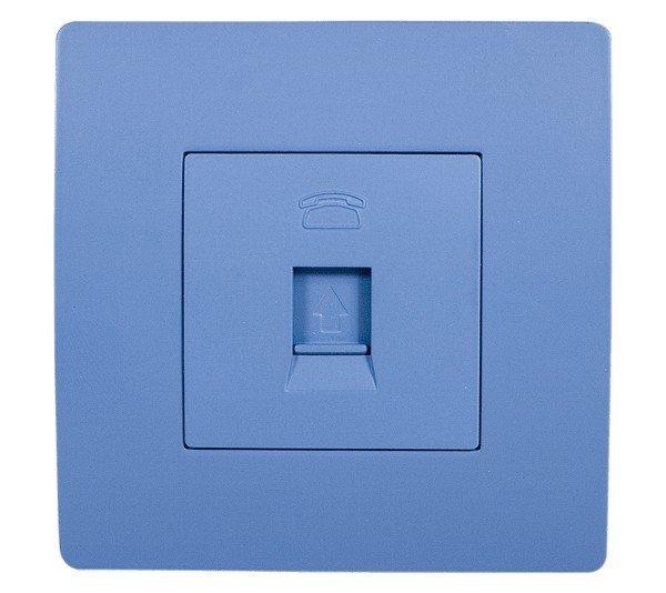 EL BASIC TZ106 TELEPHONE SOCKET BLUE-OLD