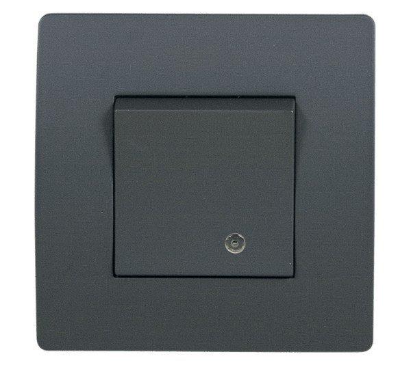 EL BASIC TG114 1 BUTTON 1 WAY SWITCH WITH LIGHT GR