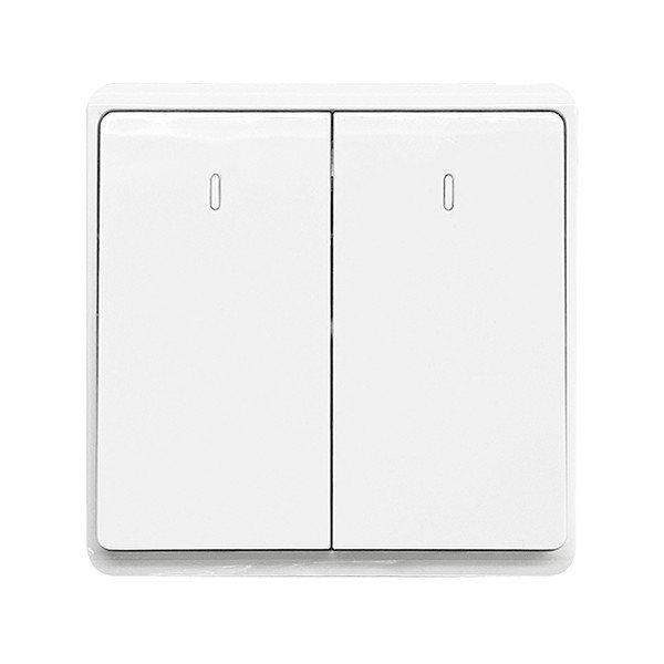 LONDON TWO BUTTONS TWO WAY SWITCH WHITE