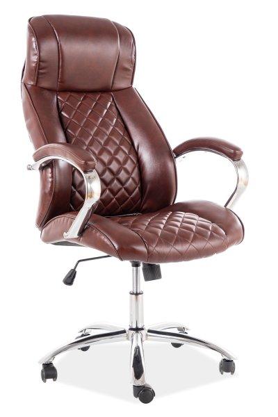 Irodai szék Q-557 barna eco bőr