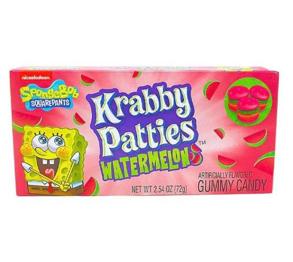 SpongeBob Krabby Patties Watermelon görögdinnyés herkentyűburger formájú
gumicukor 72g