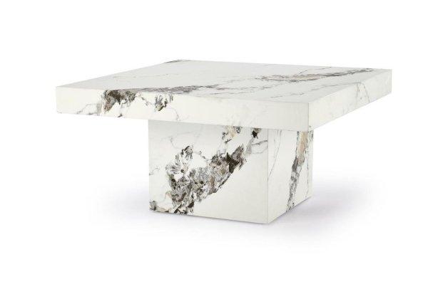 Dohányzóasztal, fehér márvány - LUNE - Butopêa