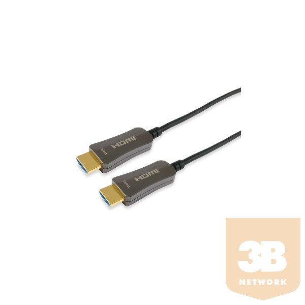 Equip Kábel - 119432 (Aktív HDMI2.0 kábel, apa/apa, 4K/60Hz, 3D, HDCP2.2,
HDR, aranyozott, 70m)