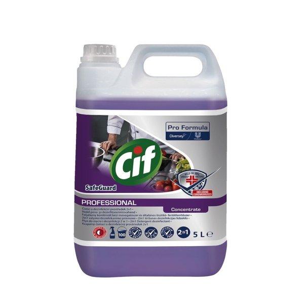 Kombinált kézi általános tisztító- fertőtlenítőszer 5 liter 2in1 Cif
Pro Formula Safeguard Concentrate