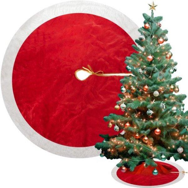 Ruhhy karácsonyfa alátét 90 cm piros