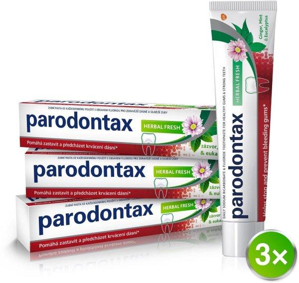 Parodontax Fogkrém vérző fogíny és
fogágygyulladás ellen Herbal Fresh Tripack 3 x 75 ml