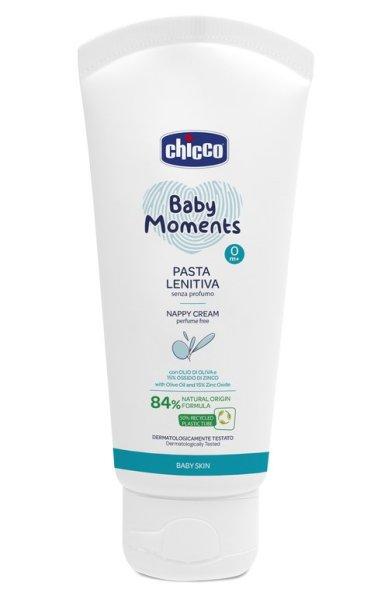  Chicco Bőrnyugtató Popsikrém 100 ml illatmentes olíva olajjal, panthenollal
és 15% cink-oxiddal mandulatejjel 0h+