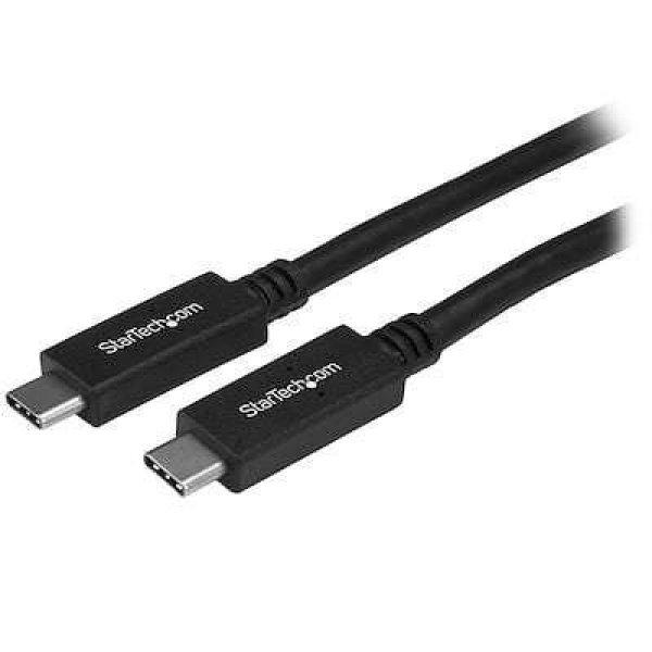 Startech.com USB Type-C - USB Type-C adat- és töltőkábel 1m fekete
(USB315CC1M)
