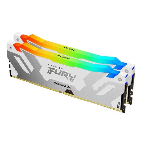 Kingston 32GB / 7600 Fury Renegade RGB White (Intel XMP) DDR5 RAM KIT (2x16GB)