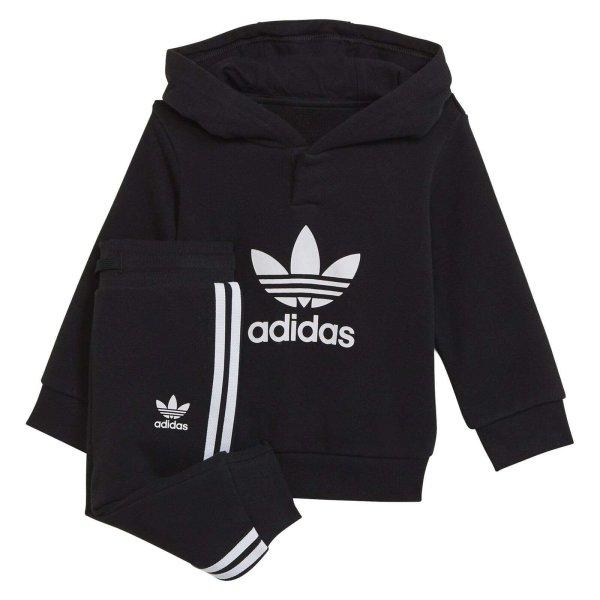 Adidas kapucnis pulóver tréningruha szett H25218 Gyerekek Fekete 104