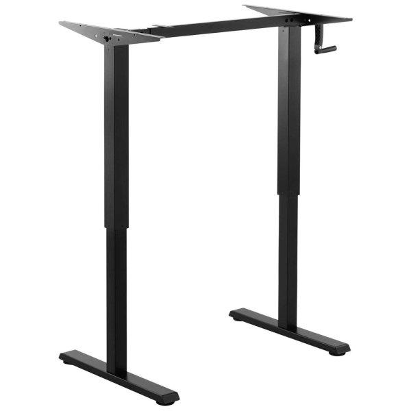 Íróasztal keret kézzel állítható kurbli magasság 73-124 cm max. 70 kg
fekete