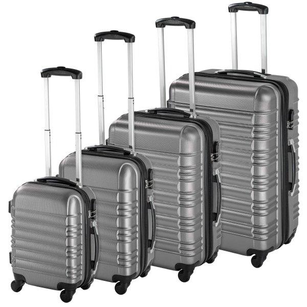 ABS kemény falú utazó bőrönd készlet 4db