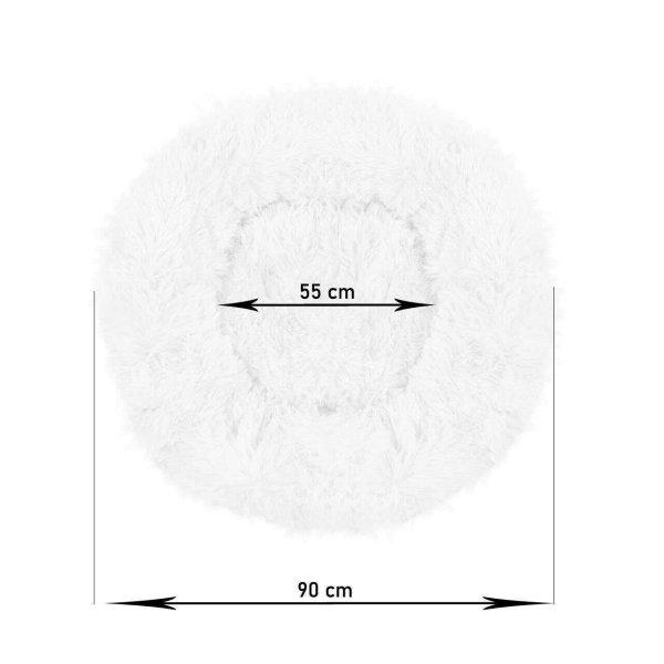 Mercaton® kerek poliészter kisállatágy, csúszásmentes, max. 26 kg, 92 cm,
világosszürke