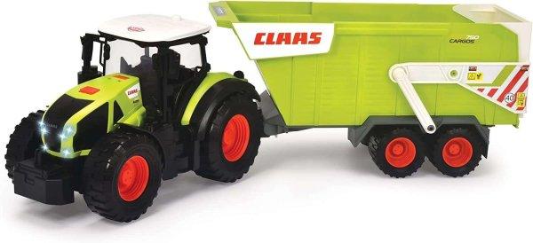 Dickie Toys Farm Traktor pótkocsival - Sárga