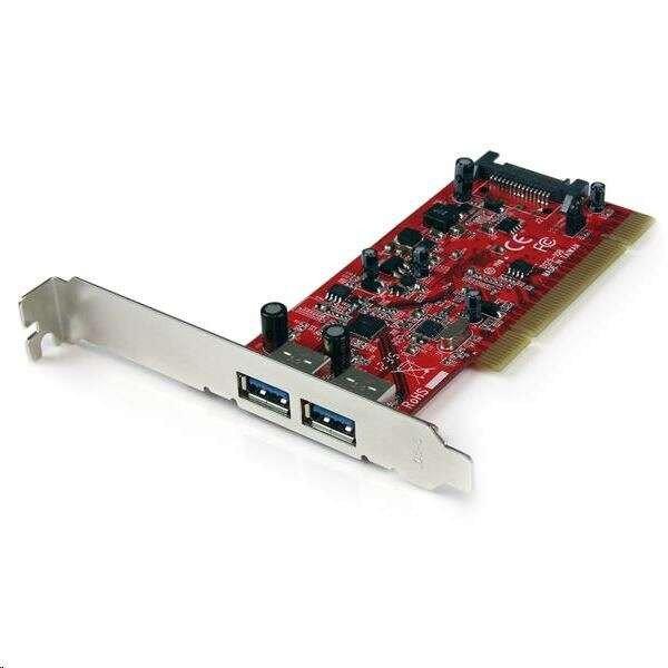 StarTech.com 2x USB 3.0 bővítő kártya PCI (PCIUSB3S22)