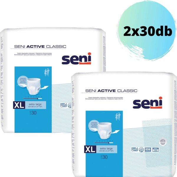 Seni Active Classic Extra Large 4 Felnőtt pelenka 120-160cm - Nagy kiszerelés
(2x30db)