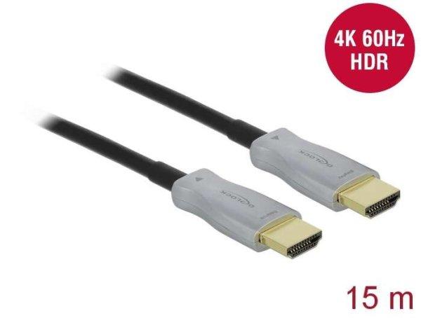 Delock Aktív optikai kábel HDMI 4K 60 Hz 15 m
