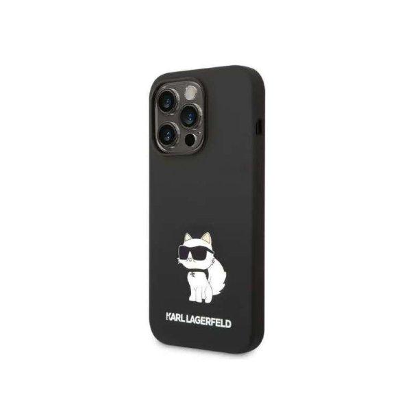 Az iPhone 14 Pro Karl Lagerfeld Hardcase Silicone Chupette (KLHCP14LSNCHBCK)
Fekete