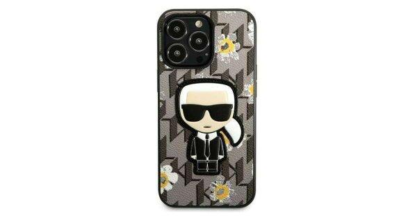 Karl Lagerfeld Ikonik Flower Apple iPhone 13 Pro Szilikon Tok - Mintás