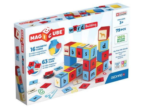 Geomag Magicube Word Building EU Recycled Clips 79 db