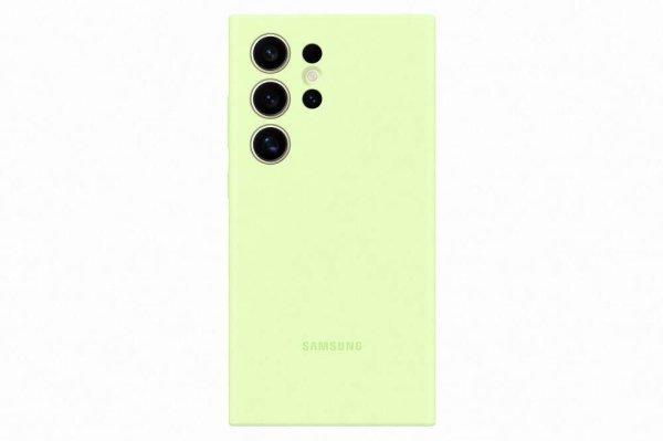 Samsung Galaxy S24 Ultra szilikon tok, Világos zöld