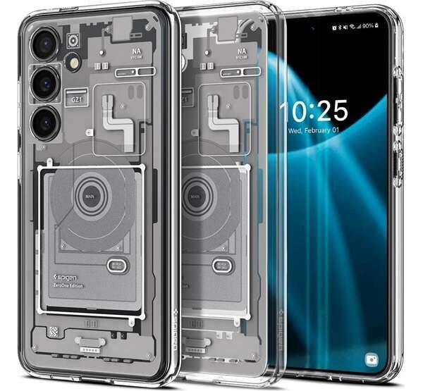 SPIGEN ULTRA HYBRID ZERO ONE műanyag telefonvédő (ütésállóság,
légpárnás keret) FEHÉR Samsung Galaxy S24 (SM-S921)