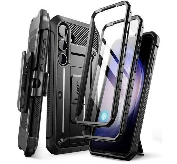 SUPCASE UNICORN BEETLE PRO műanyag telefonvédő (360°-os védelem, erős
ütésállóság, műanyag előlap) FEKETE Samsung Galaxy S24 Plus (SM-S926)