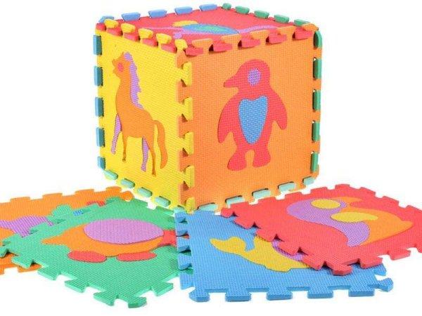 M-Toys Szivacs puzzle 29x29cm 10db - Állatok
