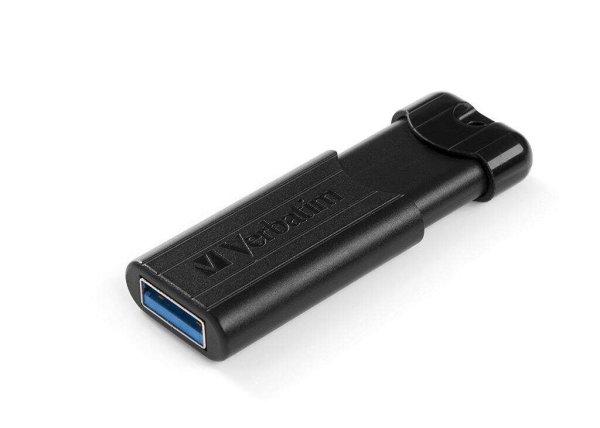 Pen Drive 128GB Verbatim PinStripe USB 3.0 fekete (49319)