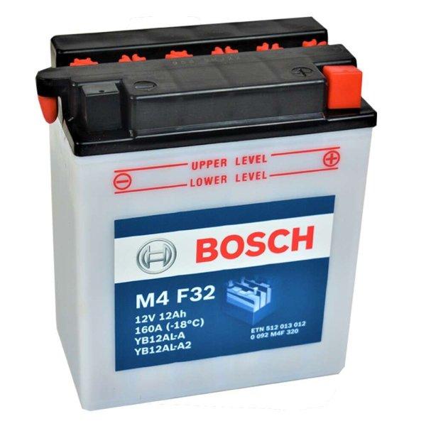 Bosch YB12AL-A2 12v 12ah 160A jobb motor akkumulátor