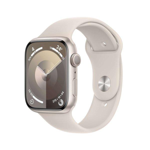 Apple Watch Series 9 GPS (45mm) Okosóra - Csillagfény Aluminium Tok
Csillagfény Sportszíjjal S/M