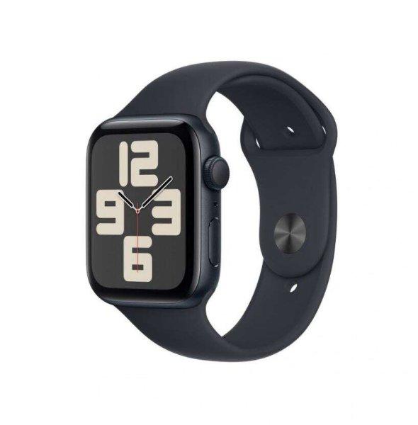 Apple Watch SE3 44mm fekete aluminimumtok,fekete sport szíj (APPLE-MRE93QH-A)