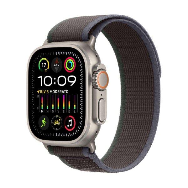 Apple Watch Ultra 2 LTE (49mm) Okosóra - Titántok Kék/Fekete Terep pánttal
S/M